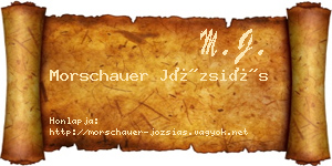 Morschauer Józsiás névjegykártya